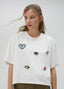T-SHIRT WITH RHINESTONE DETAIL