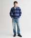 CHAMBRAY COLLAR STRIPED HEAVY RUGGER
