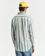 REGULAR FIT BOLD STRIPED COTTON LINEN SHIRT