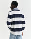 CHAMBRAY COLLAR STRIPED HEAVY RUGGER