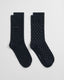 2-PACK DOT & SOLID SOCKS