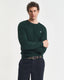 COTTON CABLE KNIT CREW NECK SWEATER