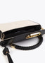 LOLA CASADEMUNT TWO-TONE FAUX LEATHER FLAP CROSSBODY