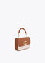 LOLA CASADEMUNT TWO-TONE FAUX LEATHER FLAP CROSSBODY