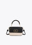 LOLA CASADEMUNT TWO-TONE FAUX LEATHER FLAP CROSSBODY
