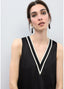 LOLA CASADEMUNT V-NECK KNIT TOP