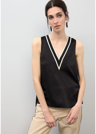 LOLA CASADEMUNT V-NECK KNIT TOP