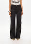 WIDE-LEG COATED-EFFECT JEANS