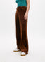 WIDE-LEG VELVET TROUSERS WITH SIDE STRIPE
